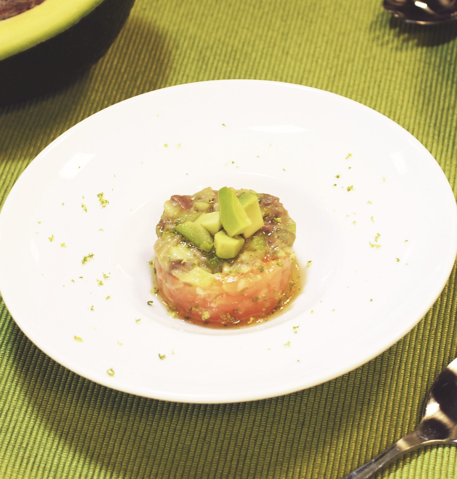 Salmon and avocado tartare