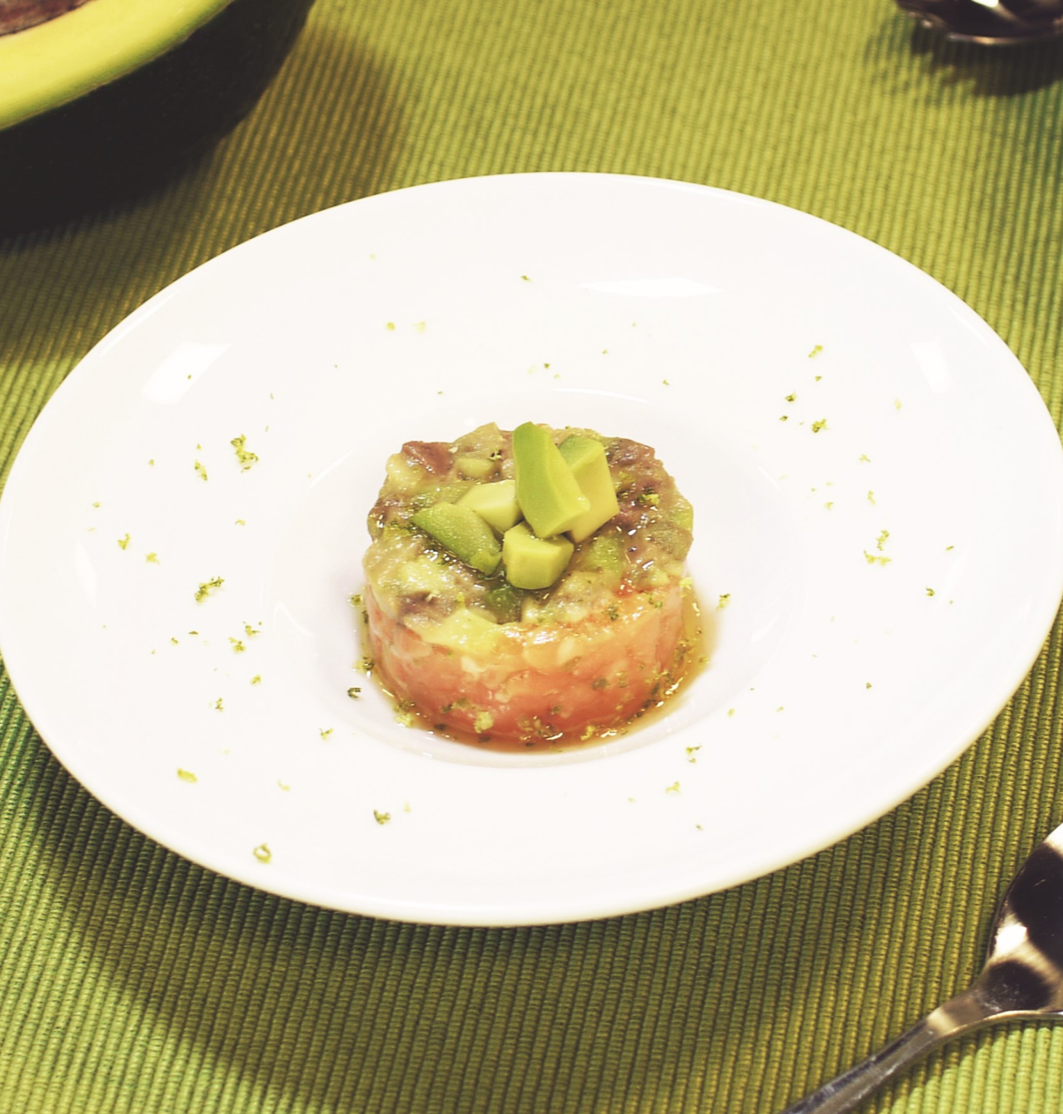 Salmon and avocado tartare